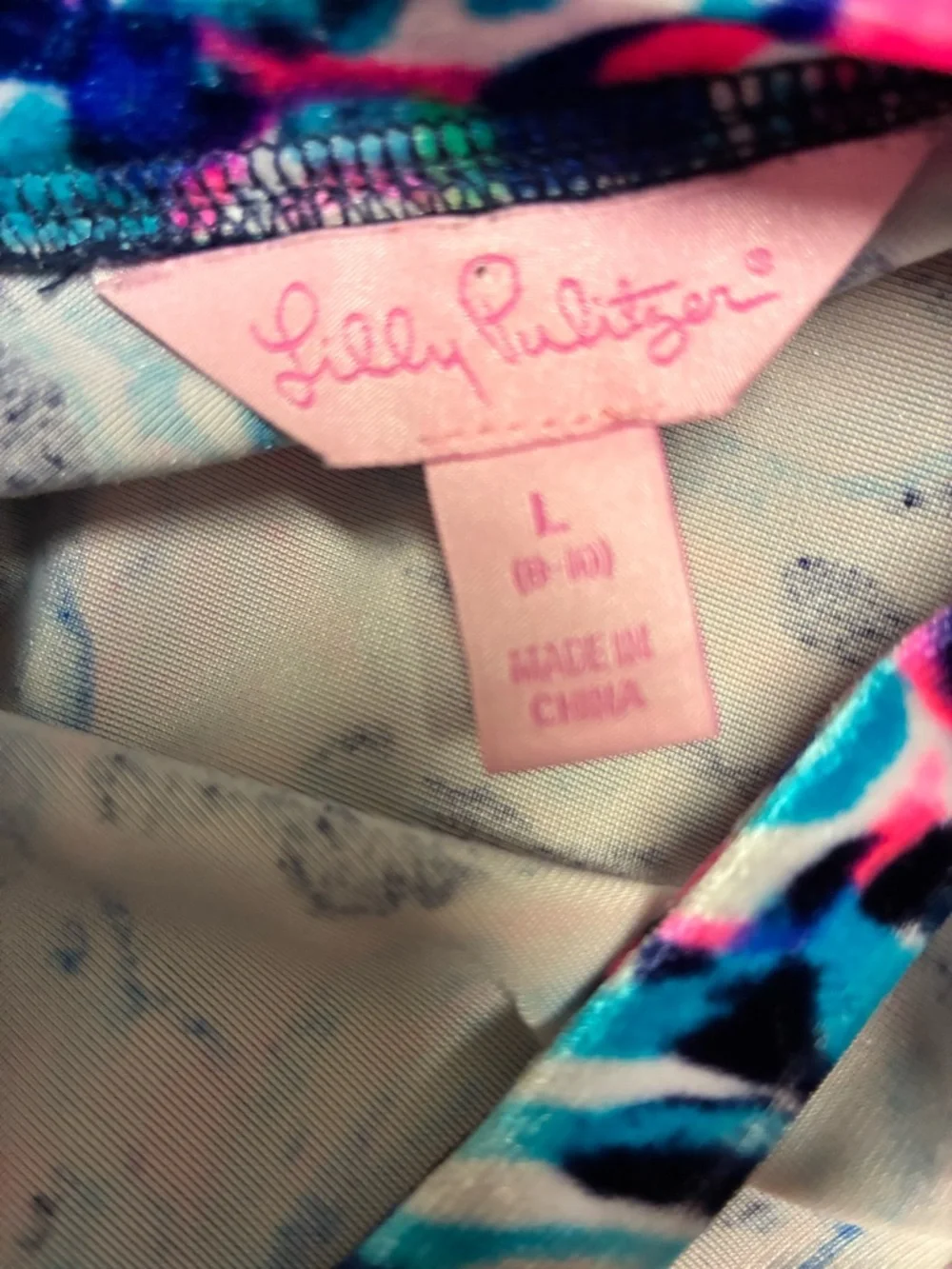 Lily Pulitzer Girls L 10-12 Colorful Floral Velour Dress - Beautiful